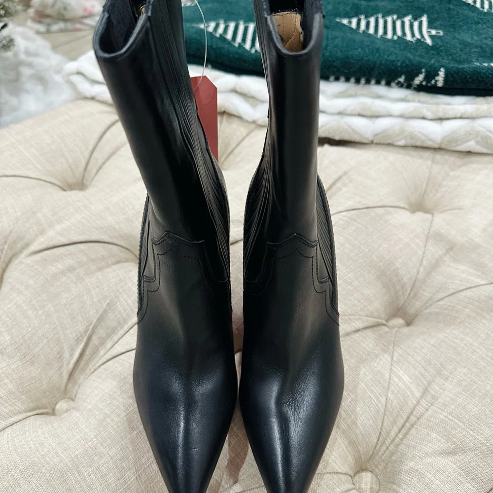 Christian Louboutin 85mm Santigag calf leather chelsea boots size 37.5 - Picture 4 of 11